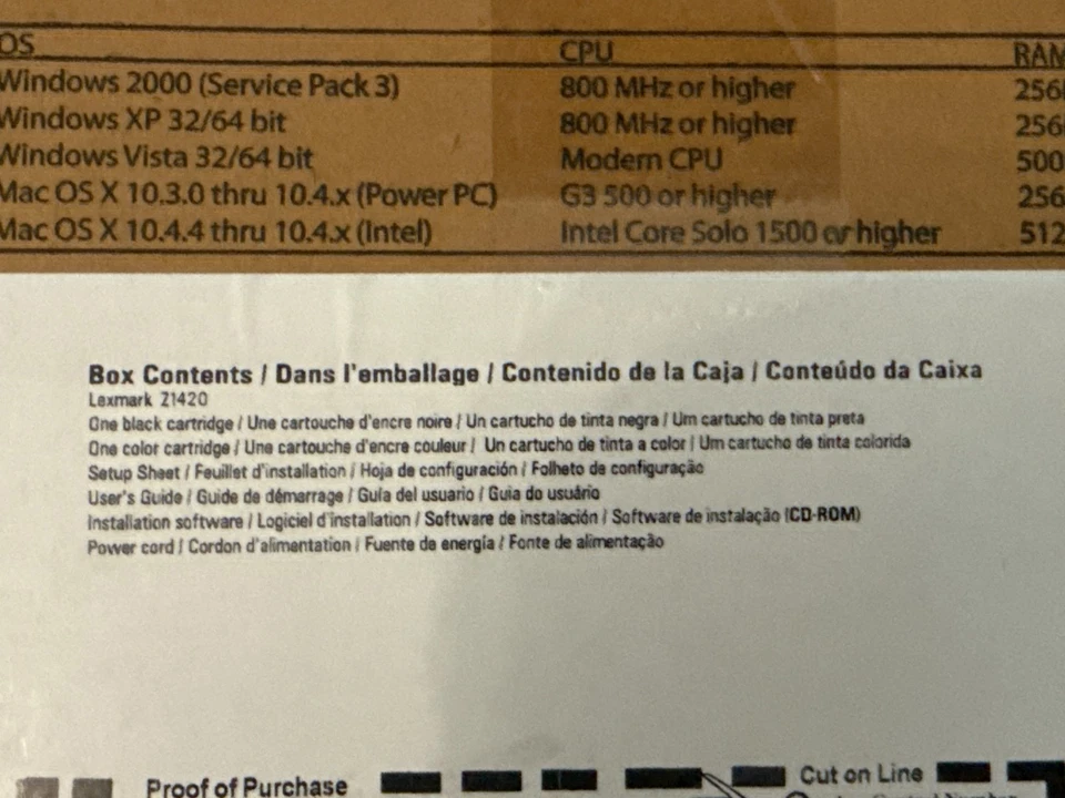 New Lexmark Z1420 Inkjet Color Wireless Printer Wifi Super Quick Shipping - Image 4 of 4