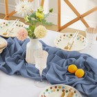 2 Pack Dusty Blue Chiffon Table Runners 10FT Sheer Chiffon Runner 29x120 