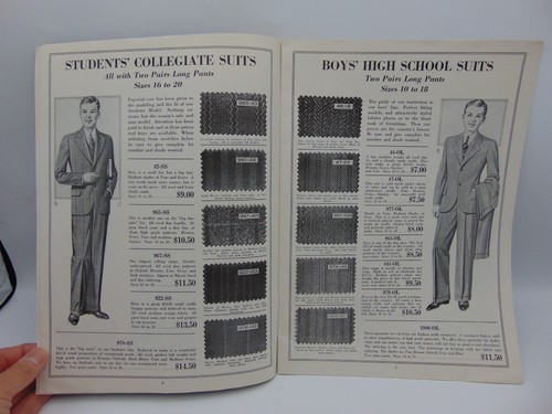 ancien CATALOGUE MODE cleveland tn HOMMES GARÇONS moulins à laine hardwich années 30 - Photo 4/9