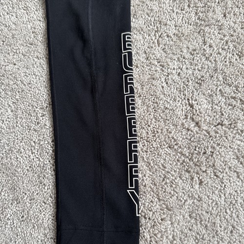 Burberry Girl's Children’s Leggings Logo Print Black Size 6Y - Picture 2 of 5