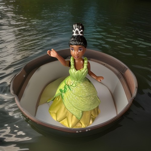 Disney Principessa Tiana Principessa e la Rana Magiclip Polly Pocket Piccolo Regno - Foto 2 di 17