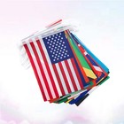  Länderflaggen Fußballbanner Flaggendekorationen Nationalfeiertag