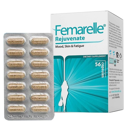 Femarelle Rejuvenate 40+ - 56 Cápsulas - Extracto de Soja, Linaza, Vitamina B2, Biotina - Imagen 20 de 24