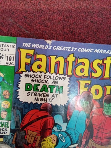 Fantastic Four #95 96 97 98 99 100 101 102 1970 en muy buen estado/buen estado - Imagen 16 de 21