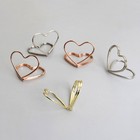  40 stücke Metall Memo Halter Tabelle Doppelschicht Herzform Tischcard Halter