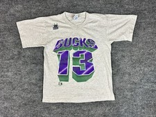 Milwaukee Bucks - Vintage - Single Stitch - NBA Shirt - Youth Size 14-16 - Salem