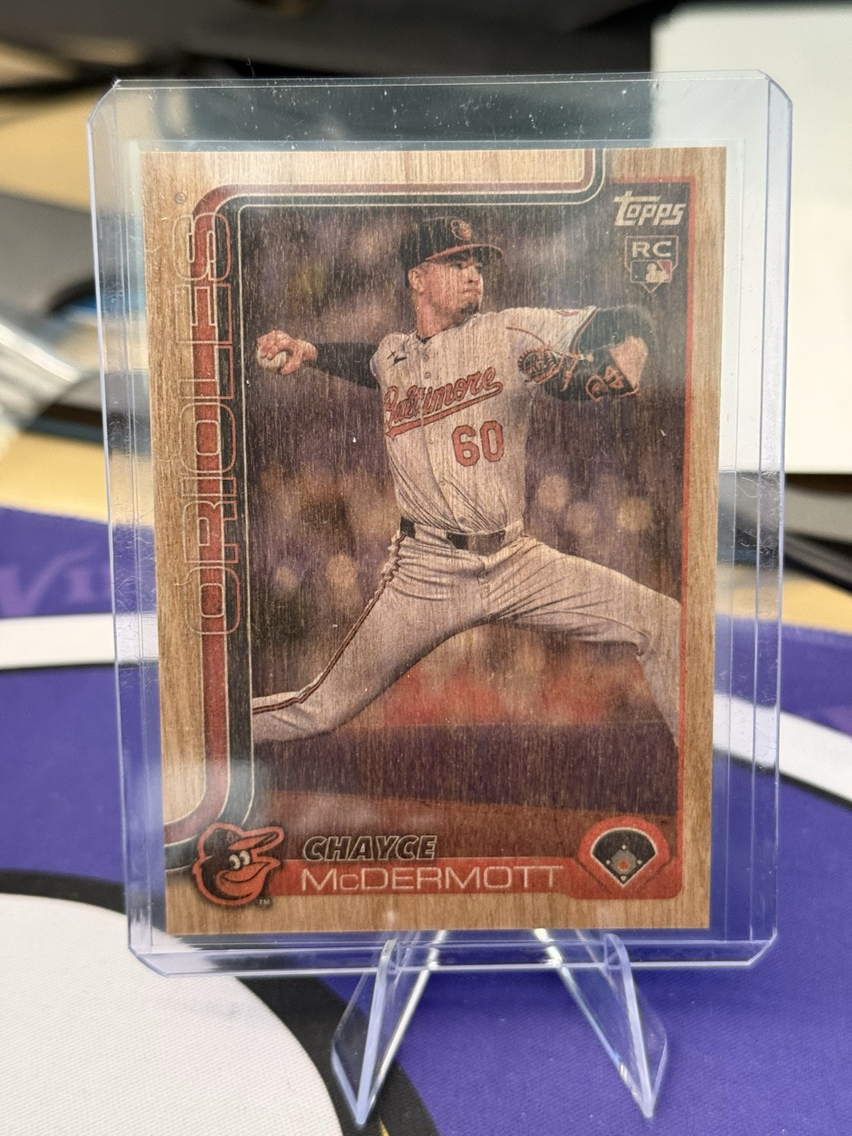 2025 Topps Series 1 Baseball CHAYCE McDERMOTT Wood Parallel RC #24/25!!!
