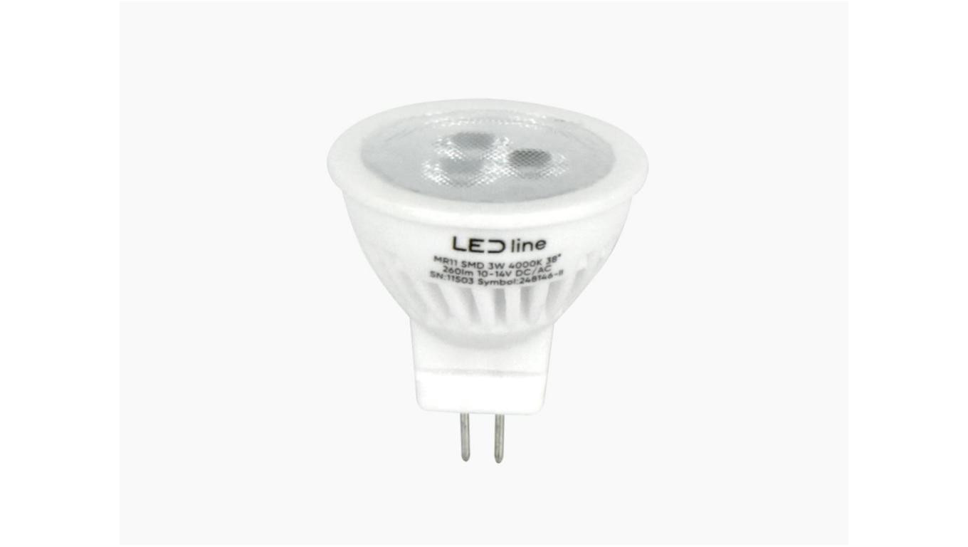 5905378201972 Светодиодная линейка PRIME žarówka LED MR11 3W 4000K barwa neutralna 330lm 10-