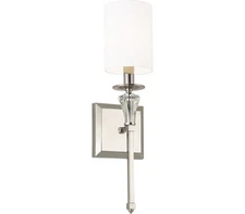 Capital 641811PN-700 Laurent Wall Sconce, 1-Light 60 Watts, Polished Nickel