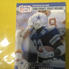 Pro Set Emmitt Smith Dallas Cowboys #685 NFL 1990 Draft Football Card
