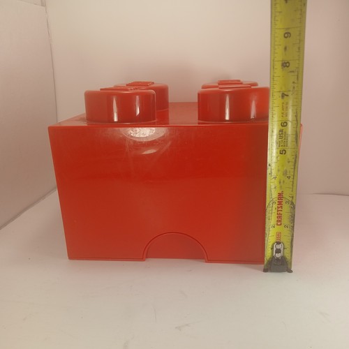 Lego Storage Container 10x10x6 Capacity Red Brick Collectable 2014 - Picture 6 of 6