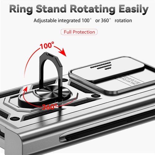 For Samsung Galaxy Z Fold 6 5 4 Magnetic Ring Stand Heavy Duty Case+Camera Lid - Picture 83 of 85