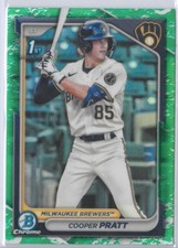 2024 Bowman 1st - Chrome Prospects Cooper Pratt #BCP-137 Lunar Glow Refractor