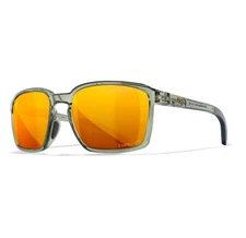 Wiley X Alfa ANSI Z87 Captivate Polarized Safety Sunglasses Bronze Mirror Lenses