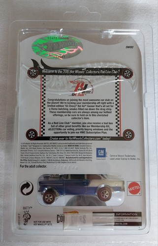 Hot Wheels RLC - Chevy Bel Air Gasser #2478/5500 (Blue)- 2016 Club Car + Pin - Bild 3 von 6