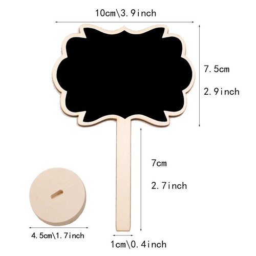 10pcs Rectangle Blackboard with Stand for Menus Restaurant - Picture 3 of 7