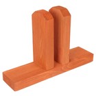 Balcony Fence Wooden Base Stand Freestanding Wood Garden Fence Base Fence Holder