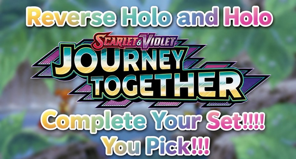 Journey Together Pokemon Cards Reverse Holo Rare EX Singles You Pick!!!