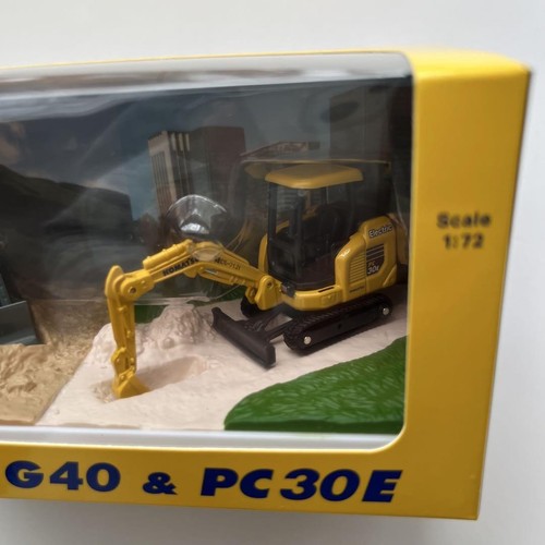 Komatsu Shareholder Miniature Set G40 PC30E WX22H 1/72 1/87 Scale New - Picture 9 of 12