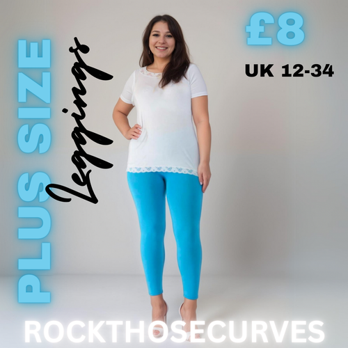 ROCKTHOSECURVES WOMENS LADIES HIGH WAIST LEGGINGS PLUS SIZE SUPER STRETCHY - Picture 70 of 123