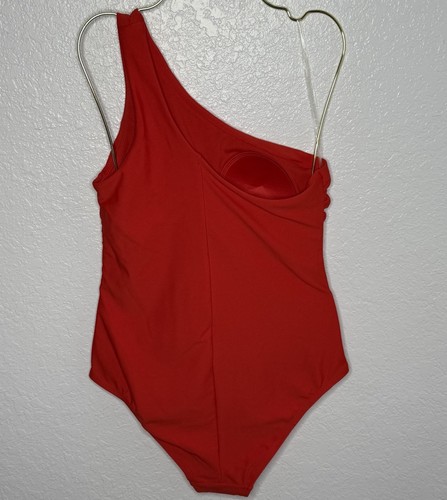 Kona Sol Women's Red Tummy Control Medium Seat Coverage One Piece Swimsuit NEW! - Picture 3 of 11