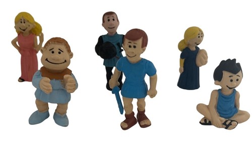 Érase una vez: 6 figuras de PVC, edigráfico, España, serie animada de televisión 1982 - Imagen 1 de 19