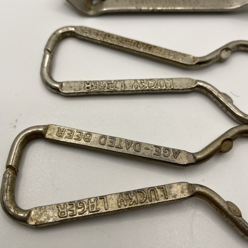 Lotto di 5 apribottiglie e lattine birra vintage Vaughn LUCKY LAGER "Chiave Chiesa" - Foto 5 di 6