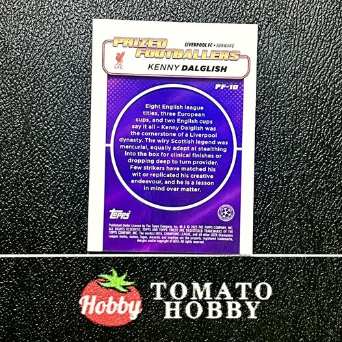 TOPPS FINEST UEFA 2024-25 KENNY DALGLISH /99 GREEN REFRACTOR PRIZED FOOTBALLERS - Picture 2 of 2