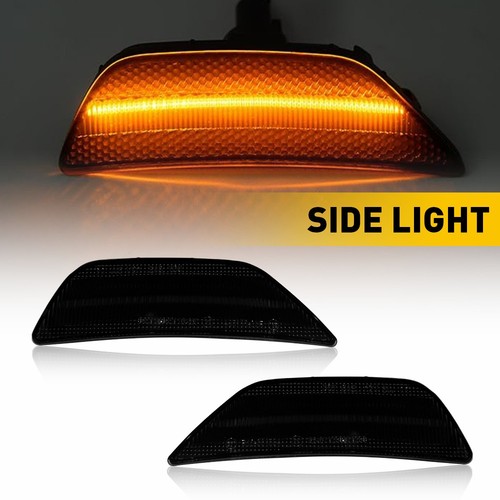 Conjunto de luz de señalización lateral LED ámbar ahumado para parachoques delantero para Kia K5 2021-2024 - Imagen 13 de 15