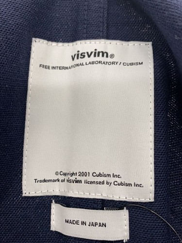 visvim SANJURO Cotton Coat Navy Size 2 - Picture 3 of 6
