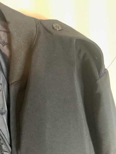 Vintage US Military Bomberjacke Herren 44 S Schwarz Poly Wolle Neptun Garment Co - Bild 8 von 13