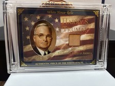2025 POTUS Harry Truman Authentic Piece of The Whitehouse Relic 40 / 149 WHR- HT