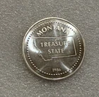 New ListingVintage 1986 Engelhard Big Sky Montana 1 oz .999 Silver  Round ~ Blast White ~