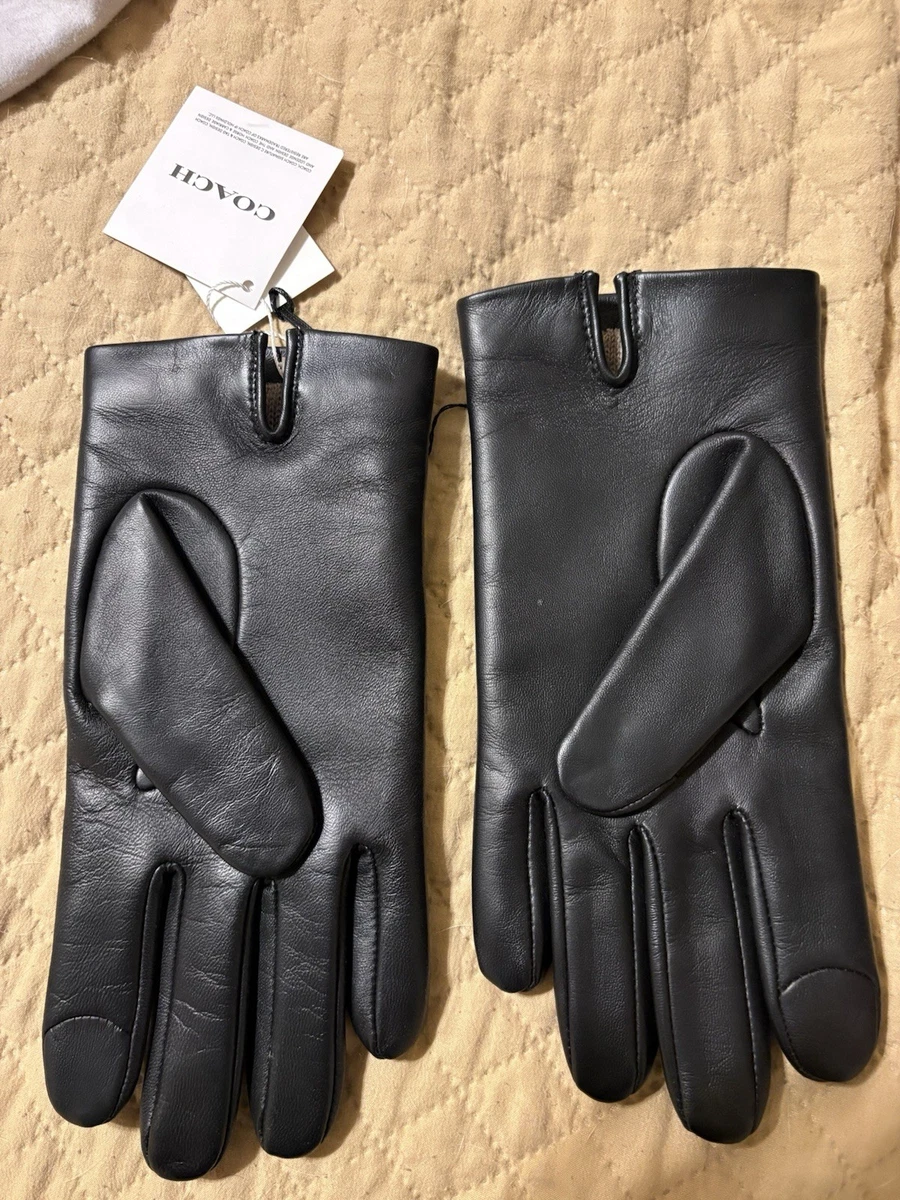 Coach Leather Black Gloves & Mittens for Women for sale | eBay
