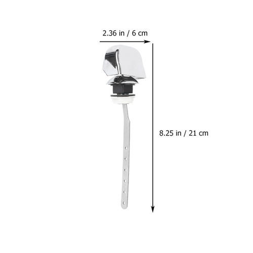2Pcs Toilet Tank Handle Side Mount Flush Lever Easy Install for Home Use - Bild 4 von 12