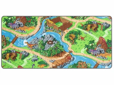 Kinderteppich DINO Spielteppich Straßenteppich für Kinderzimmer verschied Größen - Bild 1 von 4