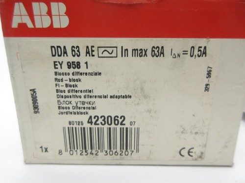 ABB DDA63AE 400V 0.05A NSMP - Picture 4 of 4