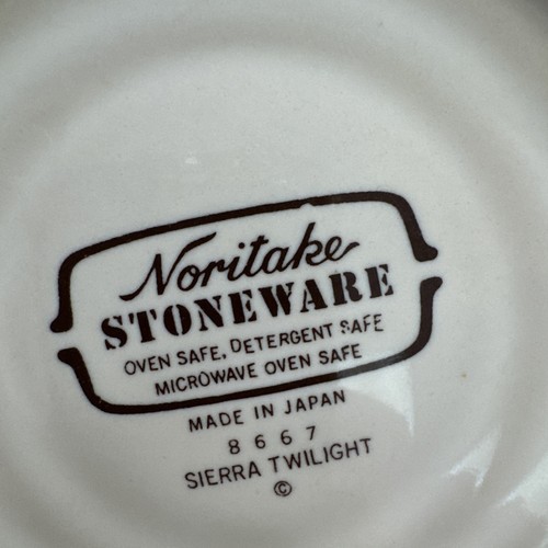 Set Of 2 Noritake Stoneware Sierra Twilight 8667 Cereal/Soup Bowl 6 3/8” - Picture 8 of 8