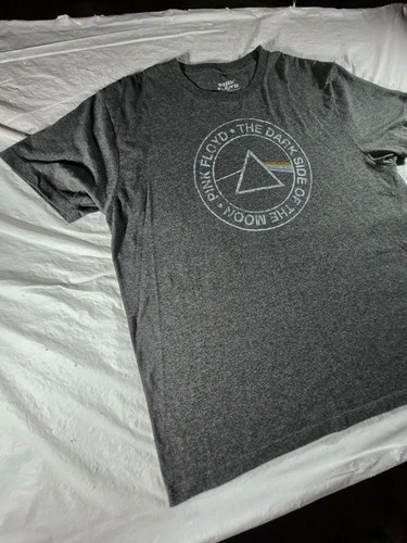 Official Merch Pink Floyd The Dark Side Of The Moon Gray Graphic T-Shirt Size XL - Picture 4 of 9