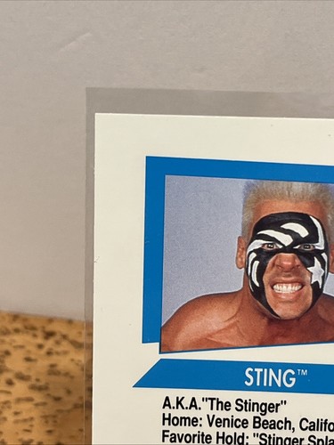 Sting - WCW Trading Card, (1991, Impel) Mint, #5, Base, Pro Wrestling, Stinger! - Picture 10 of 10