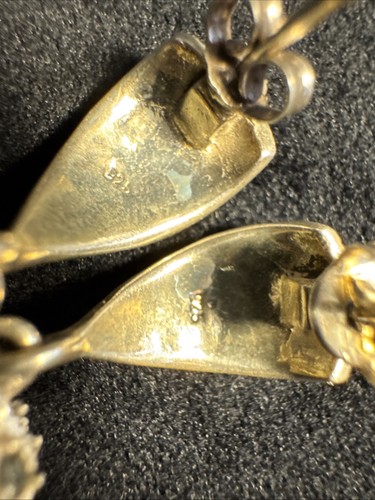 Set 3 Paar Ohrringe 925 Sterling Silber Ohrhänger Stil Französischer Draht Ohrstecker 0,7 g - Bild 8 von 11