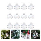  12 Pcs Small Plastic Balls Tree Decorations Ornaments to Decorate