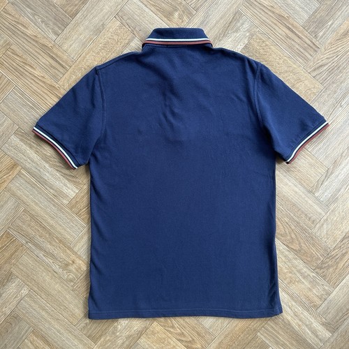 Fred Perry Made in England Twin Tipped Polo Shirt Blue M12 Medium 40” 101cm - Picture 3 of 17