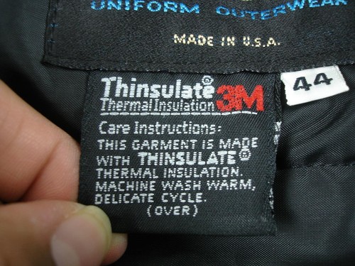 Men's M L 44 Golden Fleece Thinsulate Navy Blue Full-Zip Cruiser Police Jacket - Picture 21 of 23