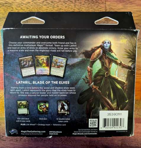⭐NEW Kaldheim Commander Deck - Elven Empire Magic the Gathering Lathril MTGelves - Picture 2 of 4