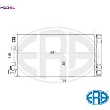 CONDENSER AIR CONDITIONING 667155 FOR RENAULT SCENIC/GRAND/III MEGANE/CC 1.4L