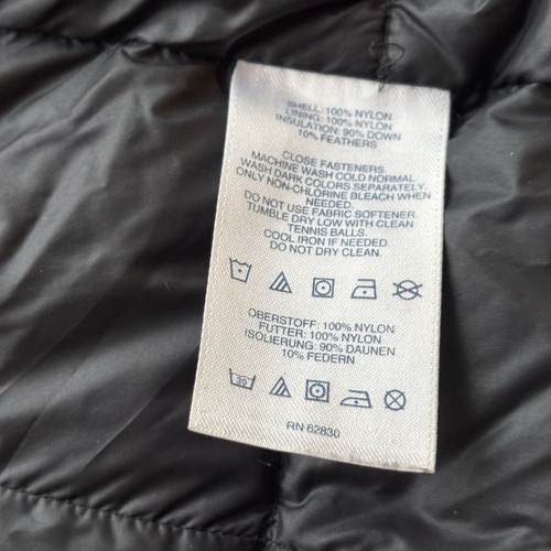 Lands End Black Puffer Jacket Coat Down Quilted Women’s Small Minimalist Outdoor - Picture 14 of 20