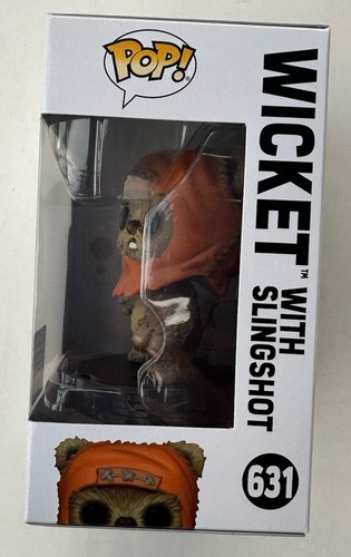 Funko Star Wars 631 Wicket w/Slingshot 2023 Summer Con Exclusive W/ Protector - Picture 6 of 8
