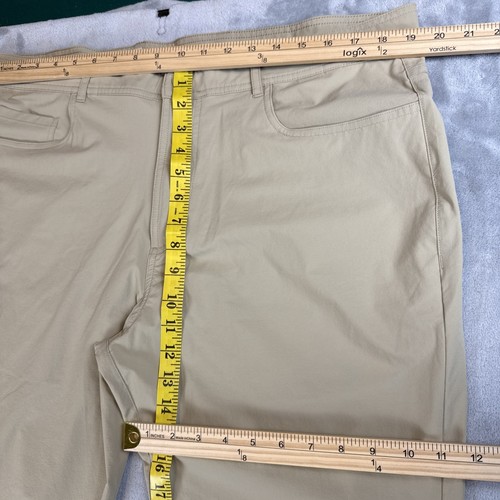 Onward Reserve Performance Pants Men 38x34 Tan Golf Stretch Lightweight 5 Pocket - Picture 3 of 8