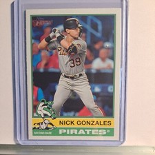 2025 Topps Heritage Nick Gonzales Short print #425 SP